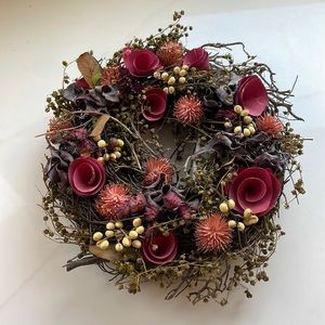 Dried floral small wreath